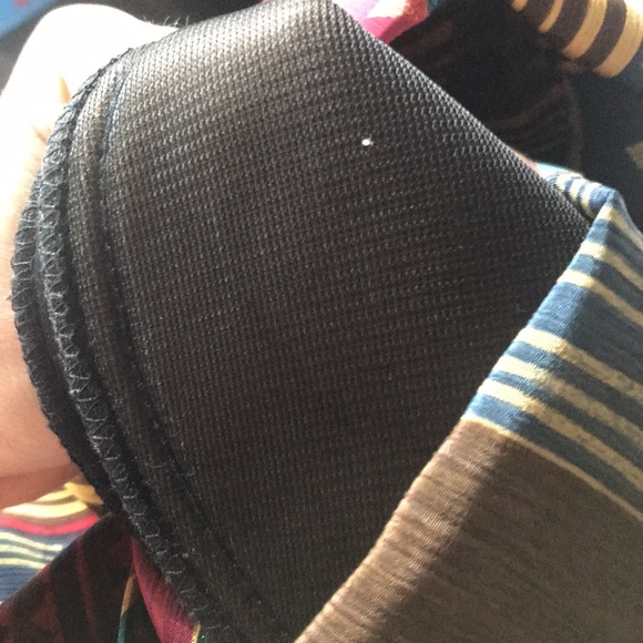 Vintage 80s Jewel Tone Striped Geometric Snowflake Turtleneck Satiny Winter Top - Picture 8 of 8